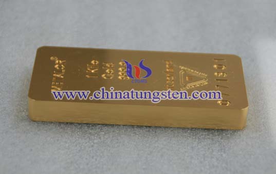 Tungsten Gold Plated Bar Bild