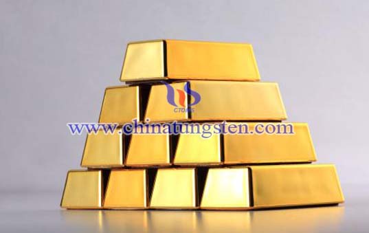 Tungsten Gold Plated Bar Bild