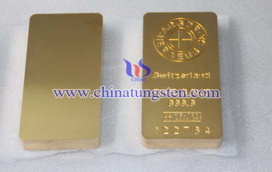 Tungsten Gold Plated Bar Bild