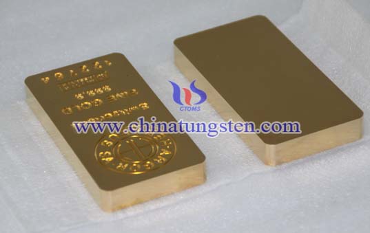 Tungsten Gold Plated Bar Picture